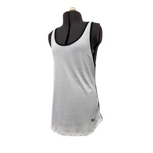 Under Armour Heat Gear Black/White Mesh Active Tank Size S
